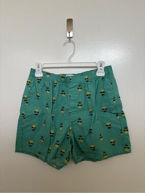 Old Navy Soft-Washed Printed Boxer Shorts - Shady Pineapples - S